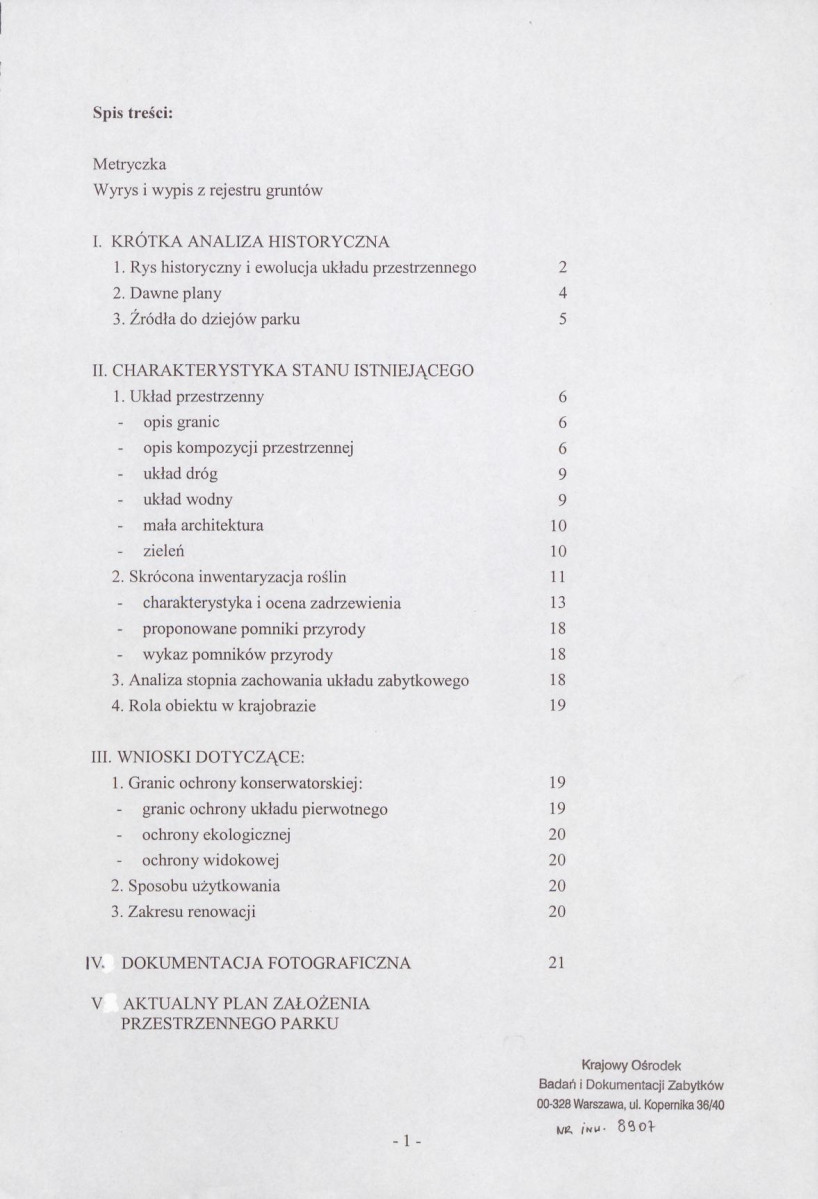EP - Ewidencja parkowa, skan nr 3