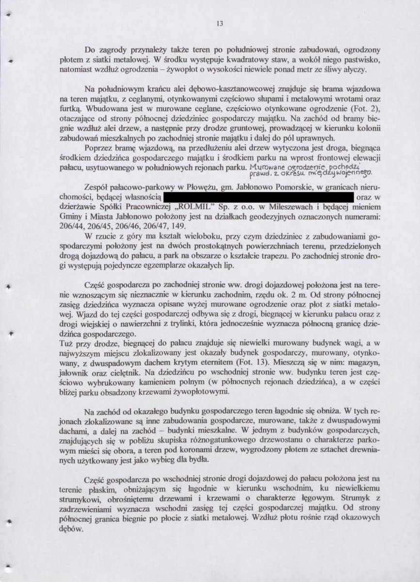 EP - Ewidencja parkowa, skan nr 19