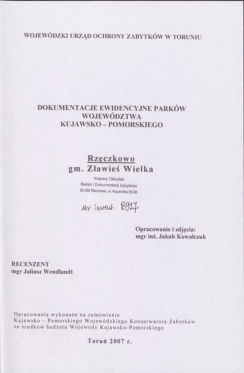 EP - Ewidencja parkowa, skan nr 4