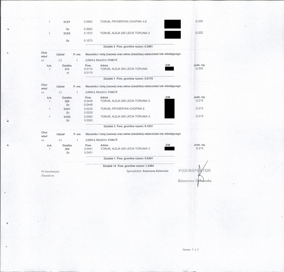 EP - Ewidencja parkowa, skan nr 73
