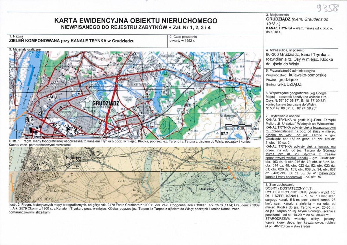 KEZN - Karta obiektu niewpisanego do rejestru, skan nr 1