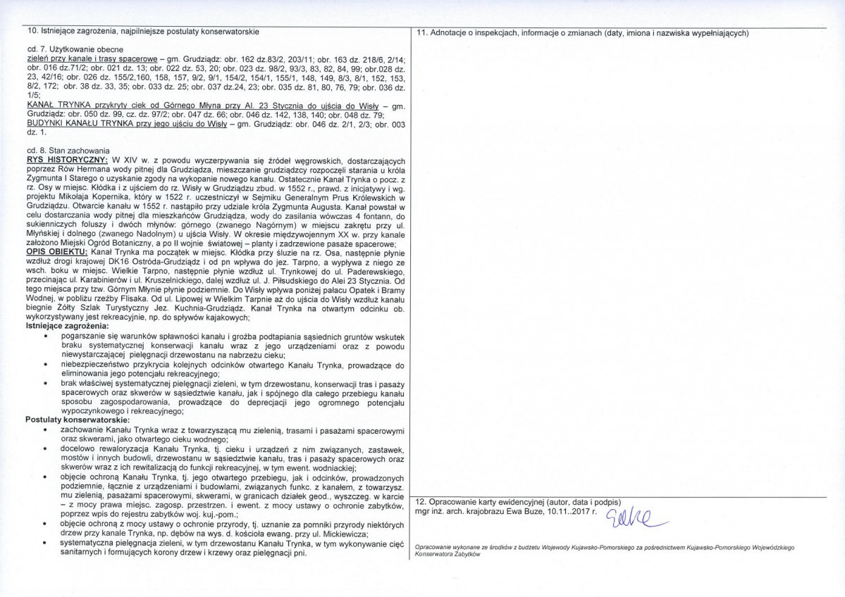 KEZN - Karta obiektu niewpisanego do rejestru, skan nr 2