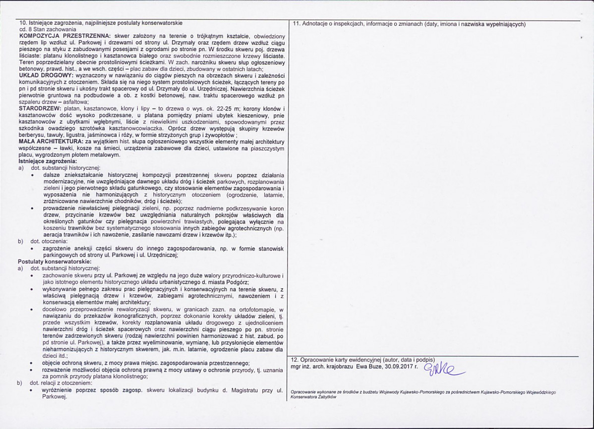 KEZN - Karta obiektu niewpisanego do rejestru, skan nr 2