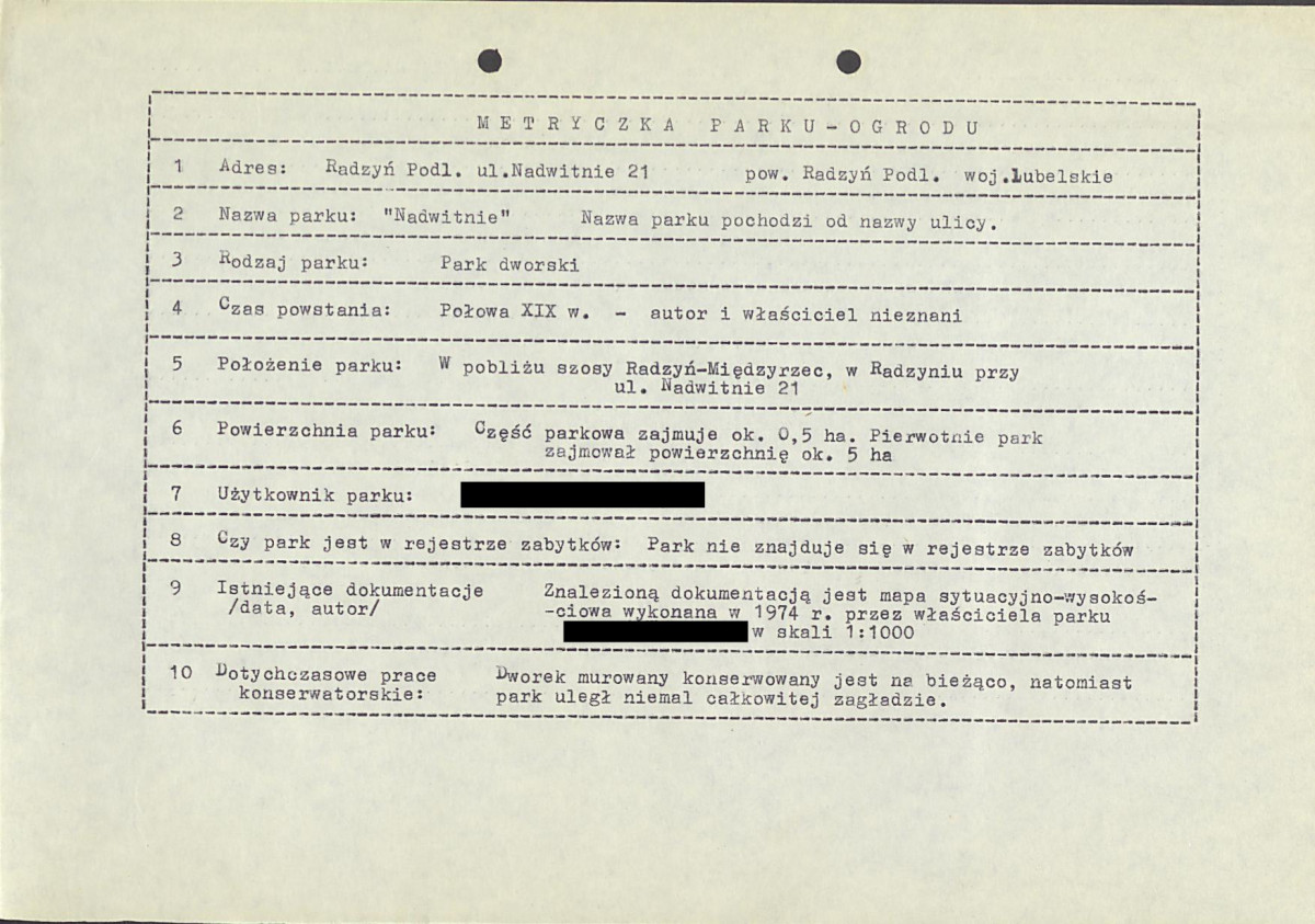 Ewidencja parkowa, skan nr 5