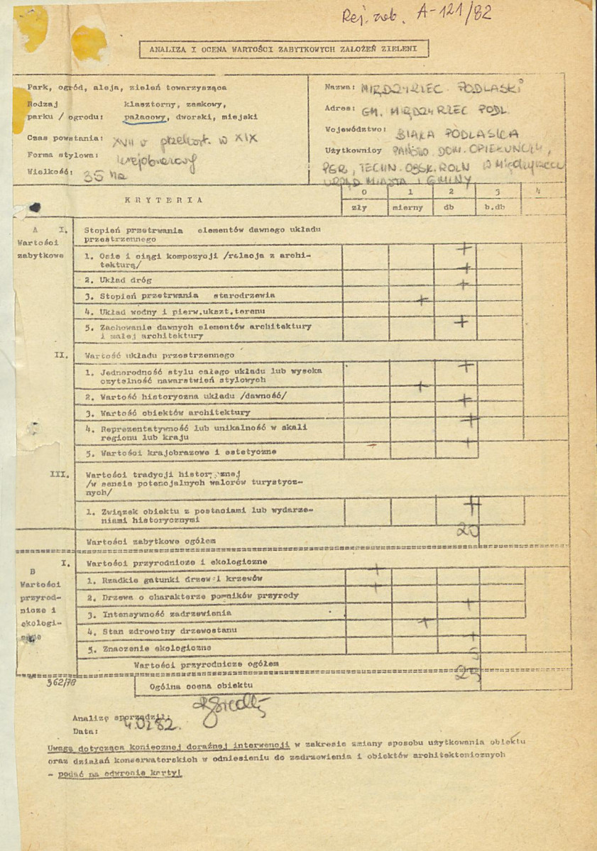 EP - Ewidencja parkowa, skan nr 3
