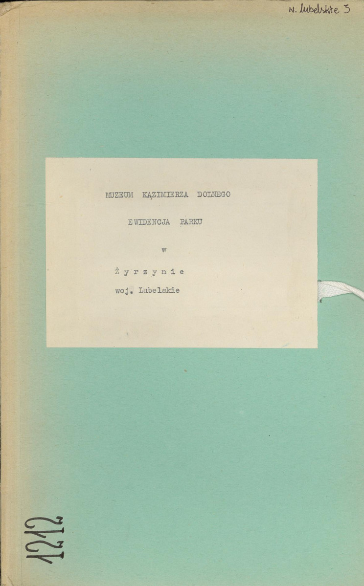 EP - Ewidencja parkowa, skan nr 1