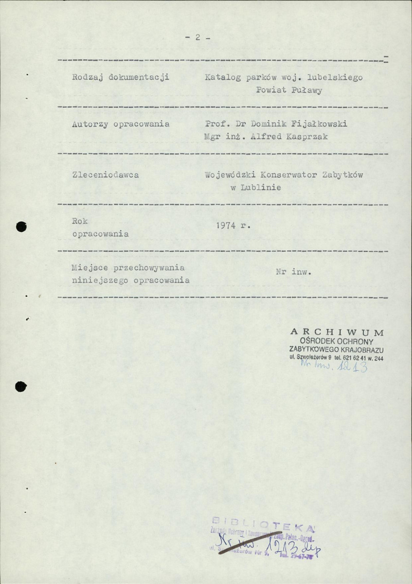 EP - Ewidencja parkowa, skan nr 5