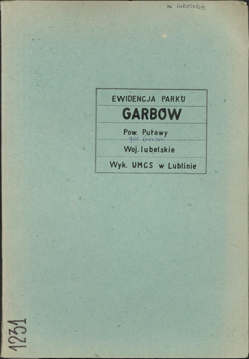 EP - Ewidencja parkowa, skan nr 1