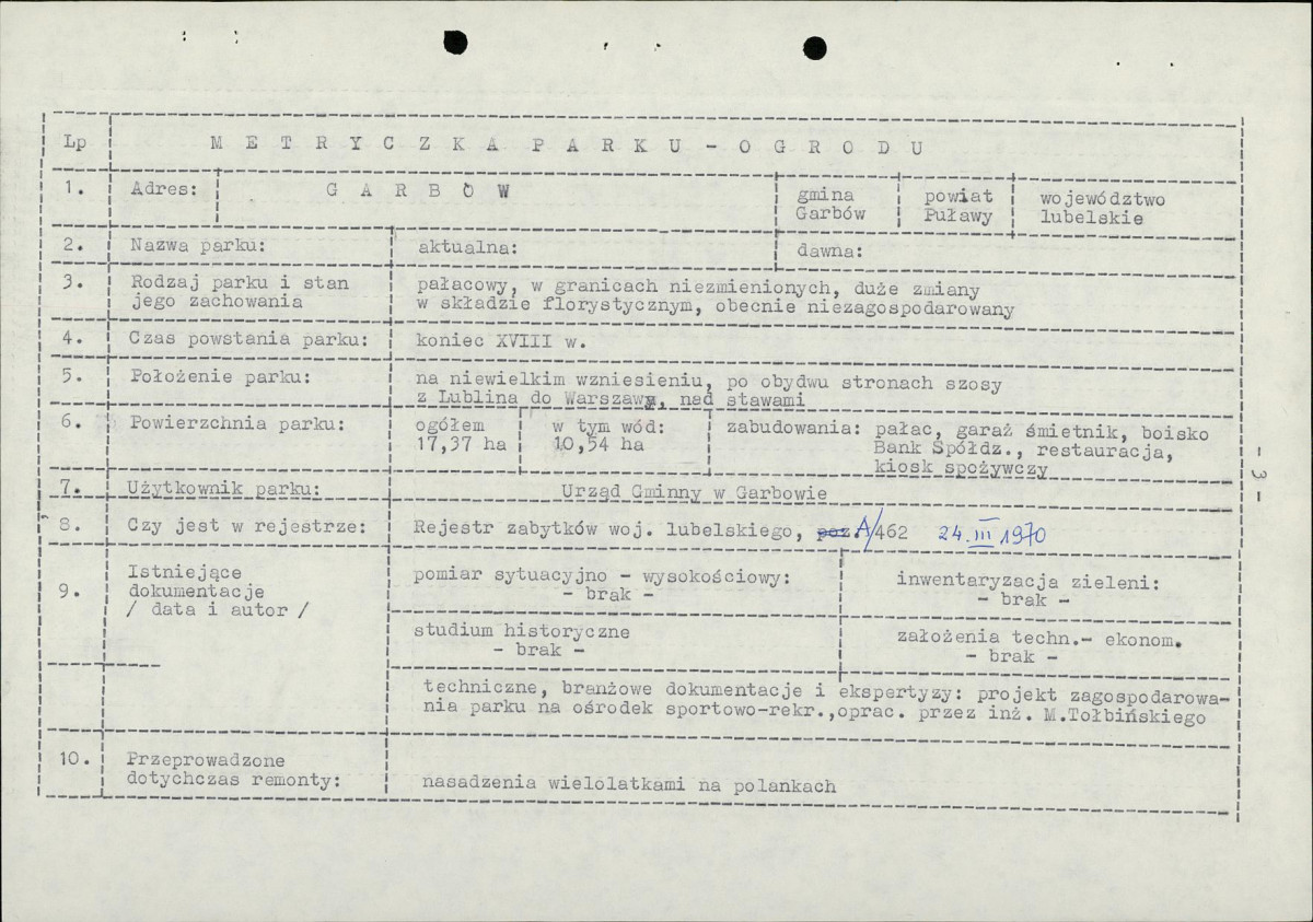 EP - Ewidencja parkowa, skan nr 6