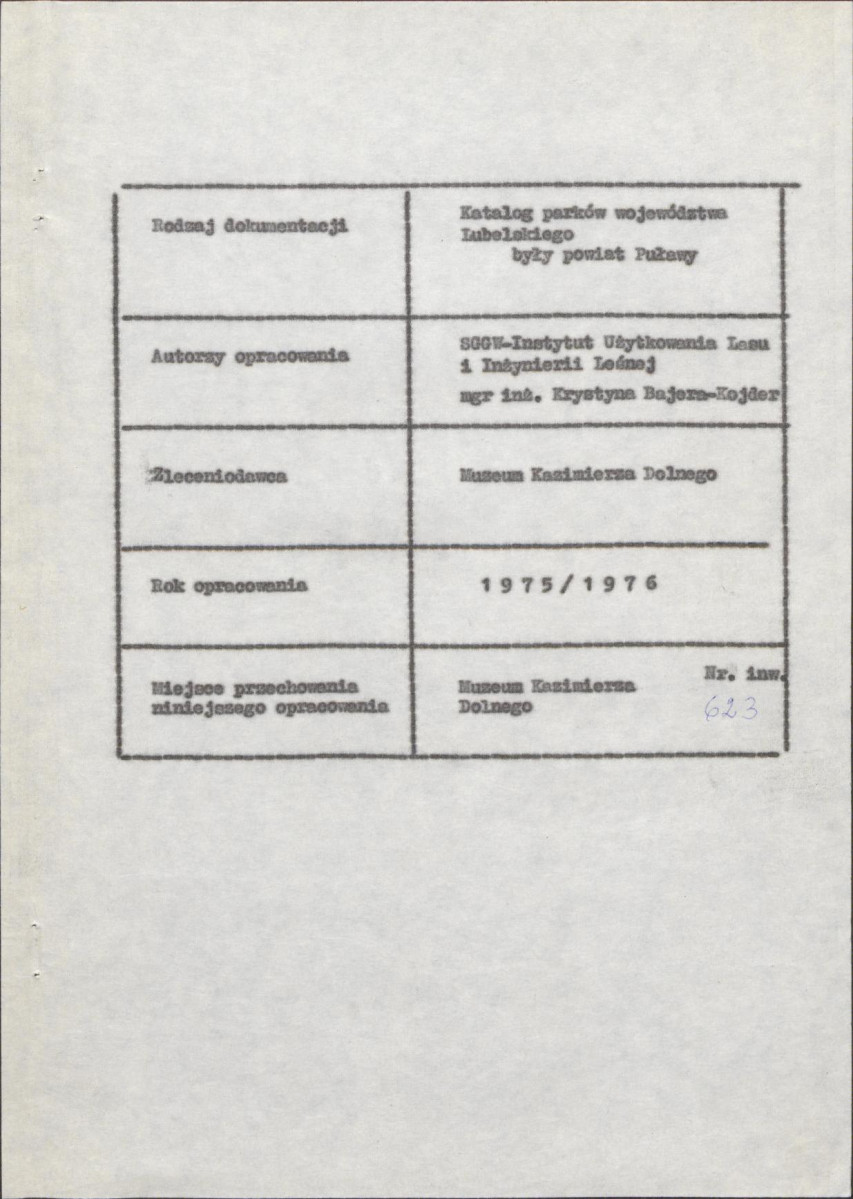 EP - Ewidencja parkowa, skan nr 19