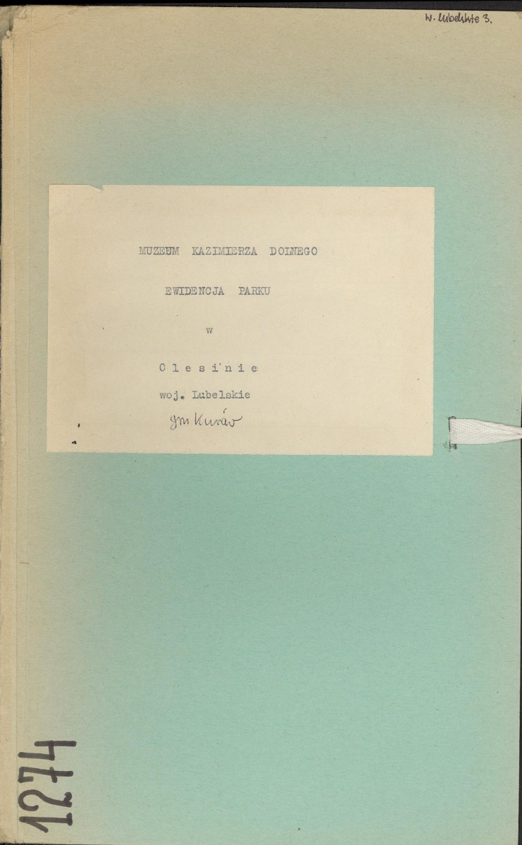 EP - Ewidencja parkowa, skan nr 1