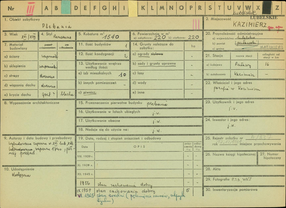 KZ - Karta zielona, skan nr 1