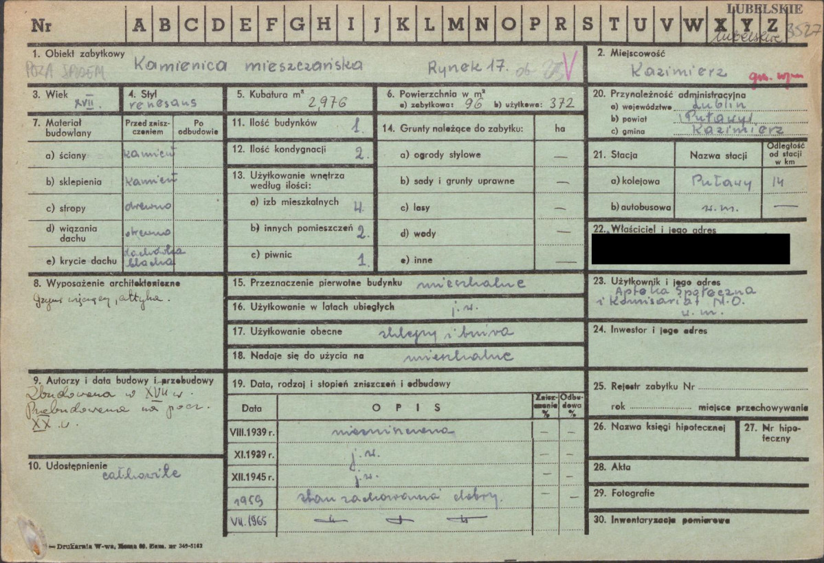 KZ - Karta zielona, skan nr 1