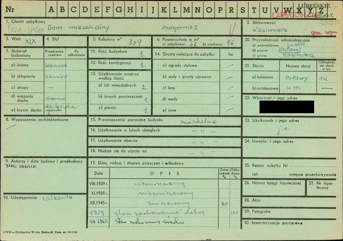KZ - Karta zielona, skan nr 1