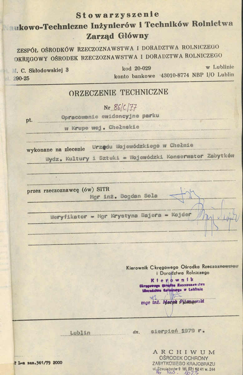 EP - Ewidencja parkowa, skan nr 6