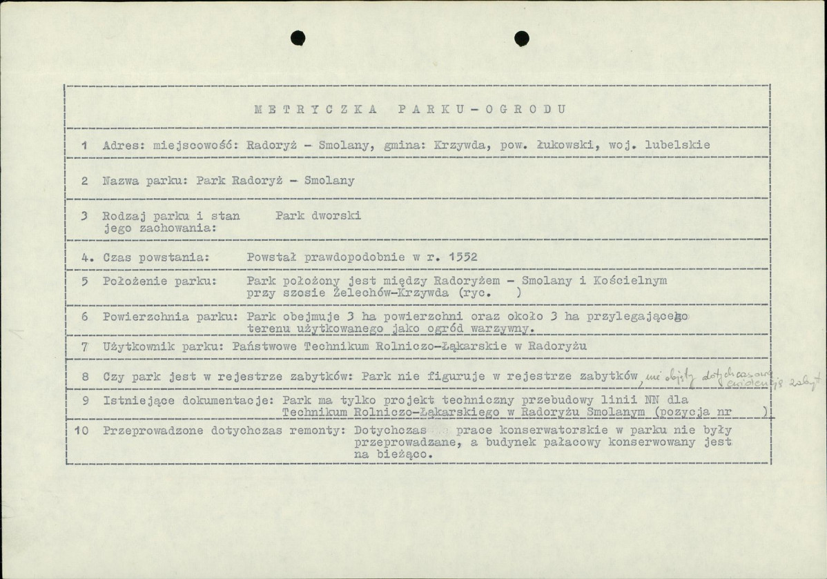 Ewidencja parkowa, skan nr 5