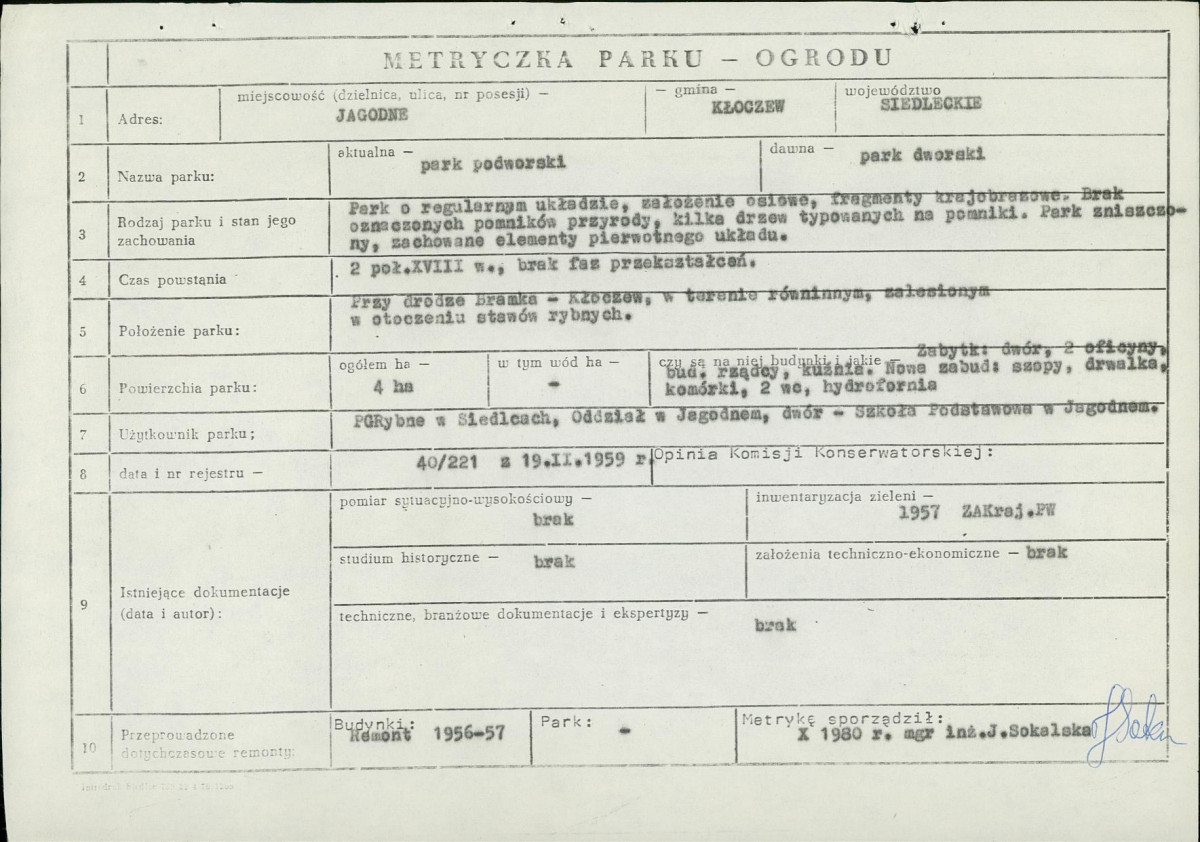 Ewidencja parkowa, skan nr 5