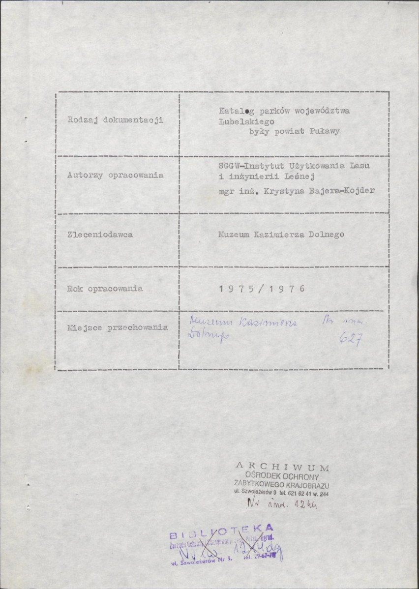 Ewidencja parkowa, skan nr 5