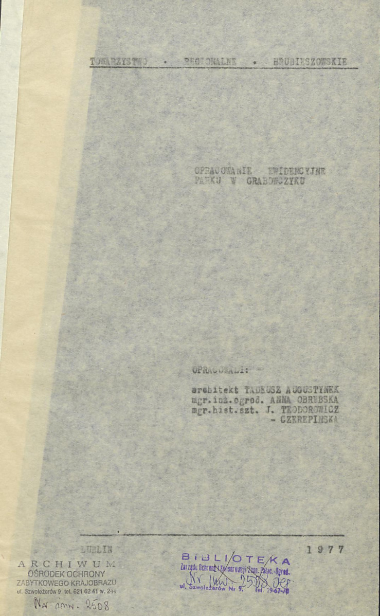 EP - Ewidencja parkowa, skan nr 4