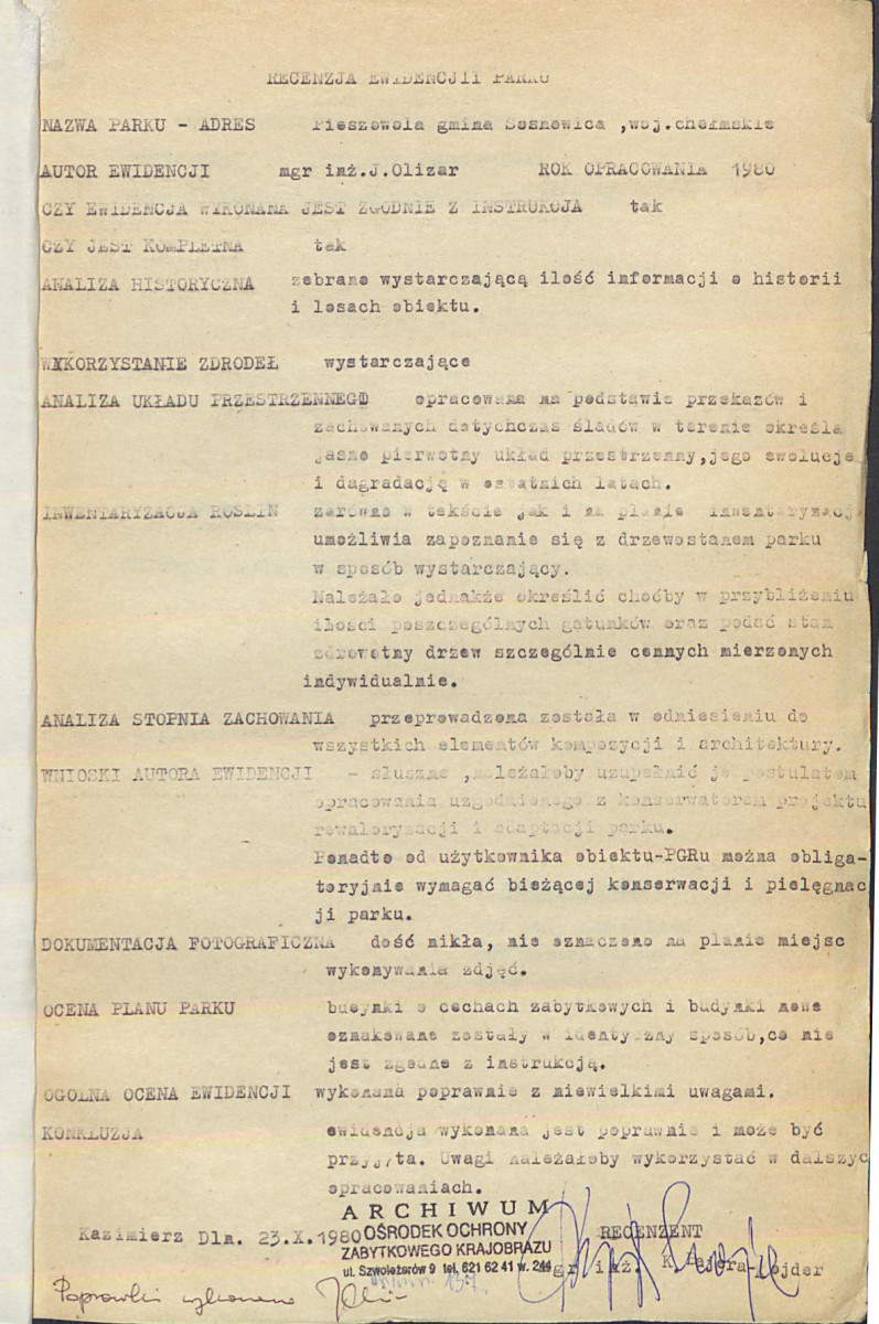 Ewidencja parkowa, skan nr 4