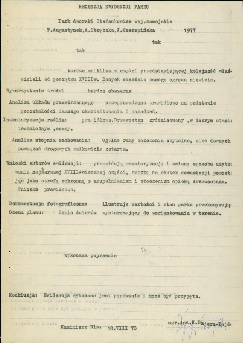 Ewidencja parkowa, skan nr 5