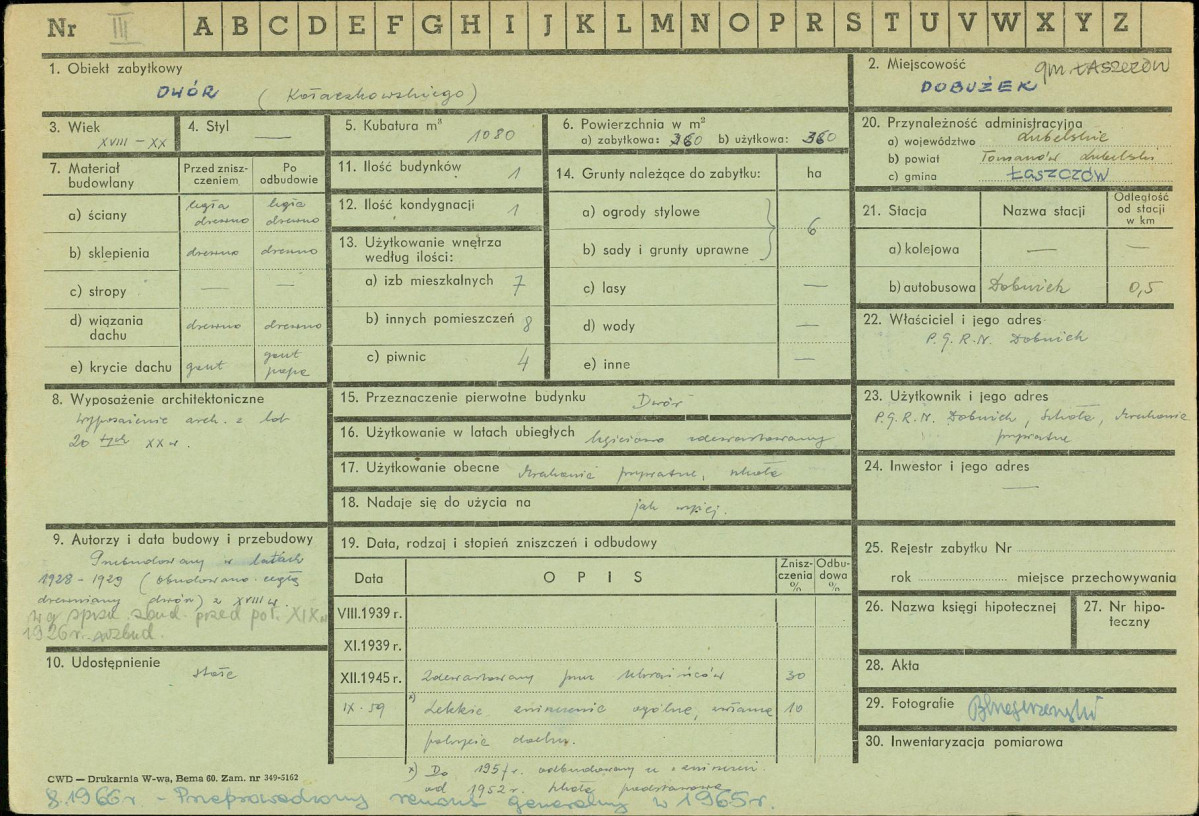 KZ - Karta zielona, skan nr 1