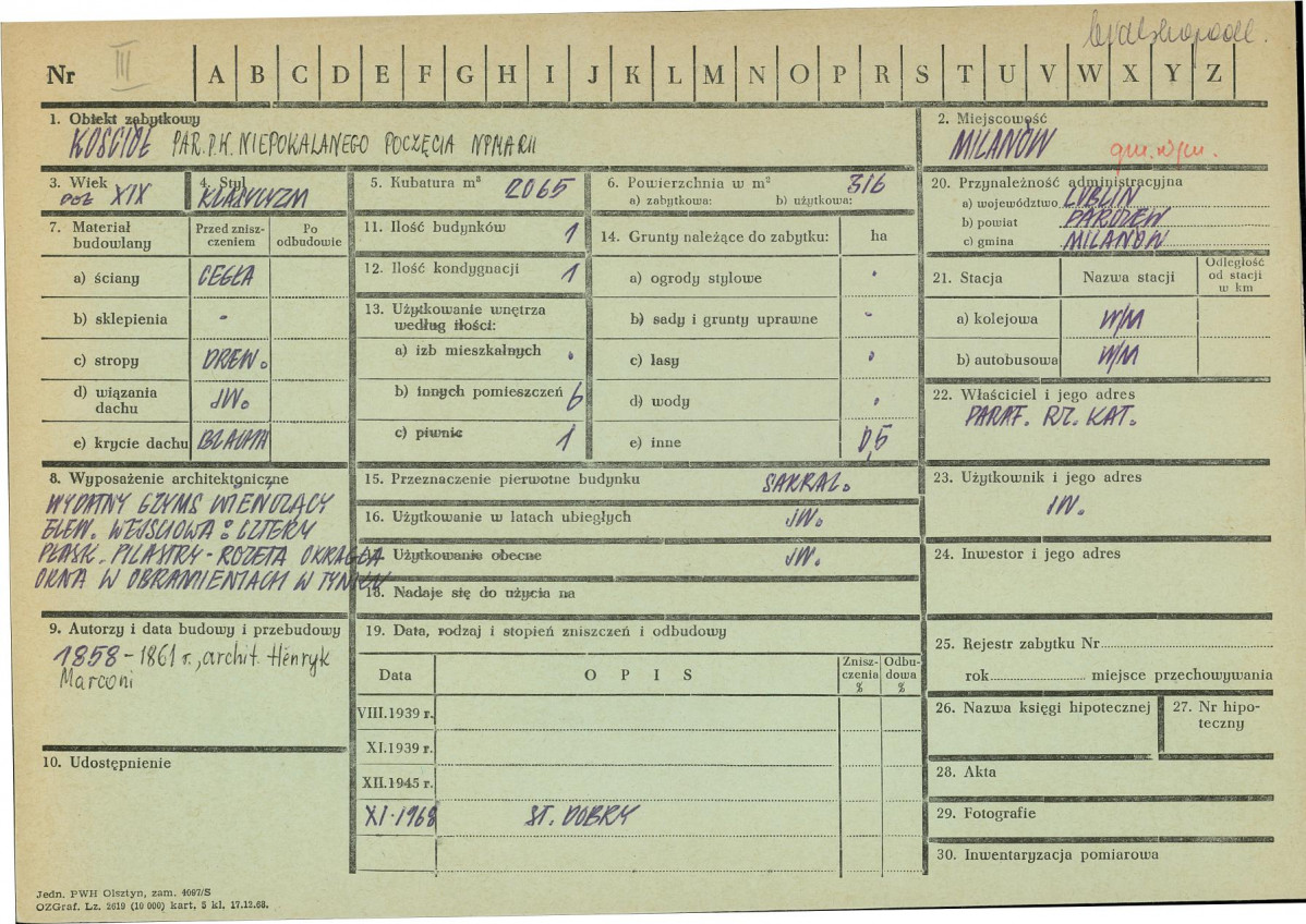 KZ - Karta zielona, skan nr 1