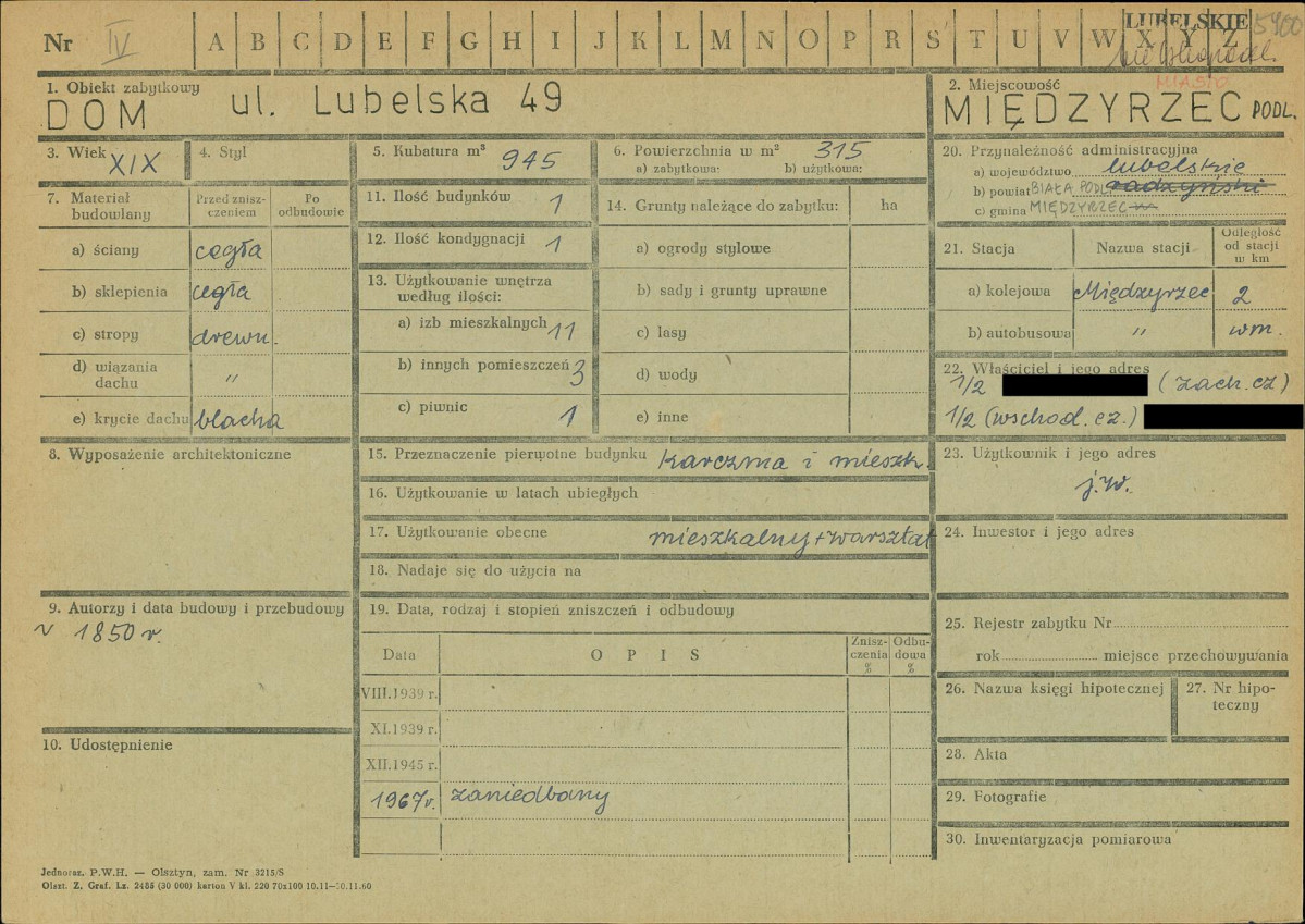 KZ - Karta zielona, skan nr 1