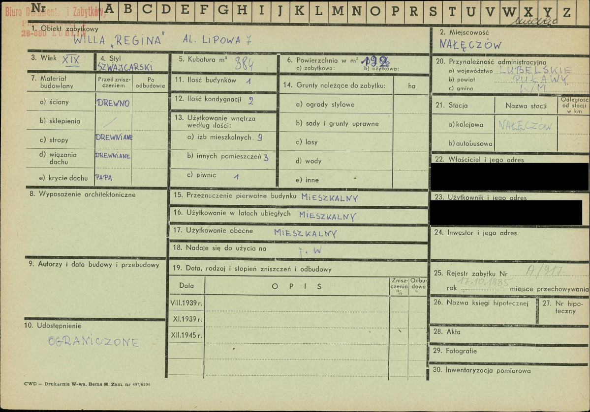 KZ - Karta zielona, skan nr 1