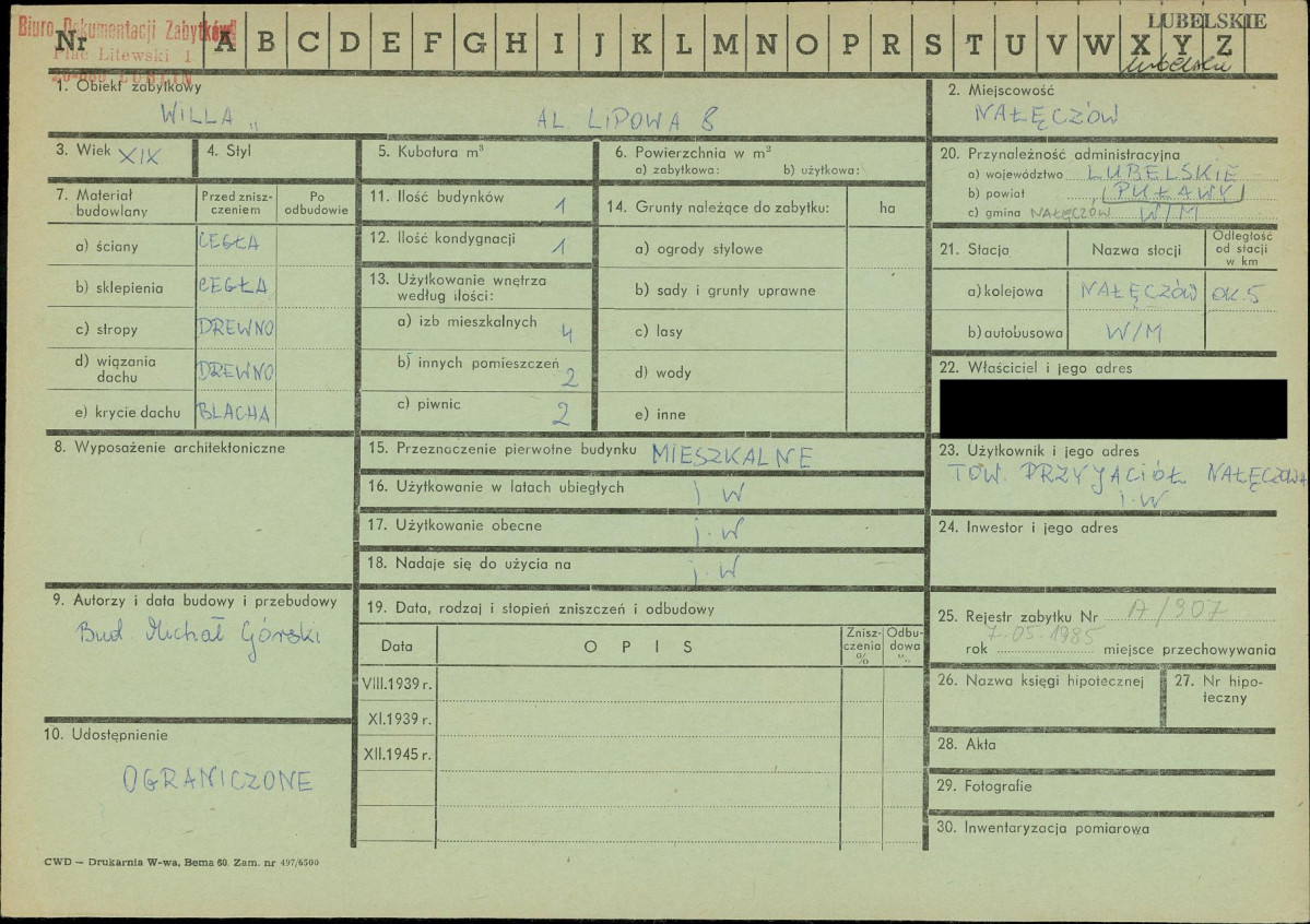 KZ - Karta zielona, skan nr 1