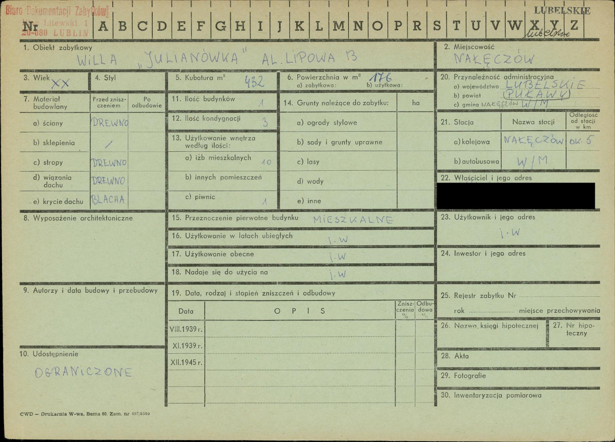 KZ - Karta zielona, skan nr 1