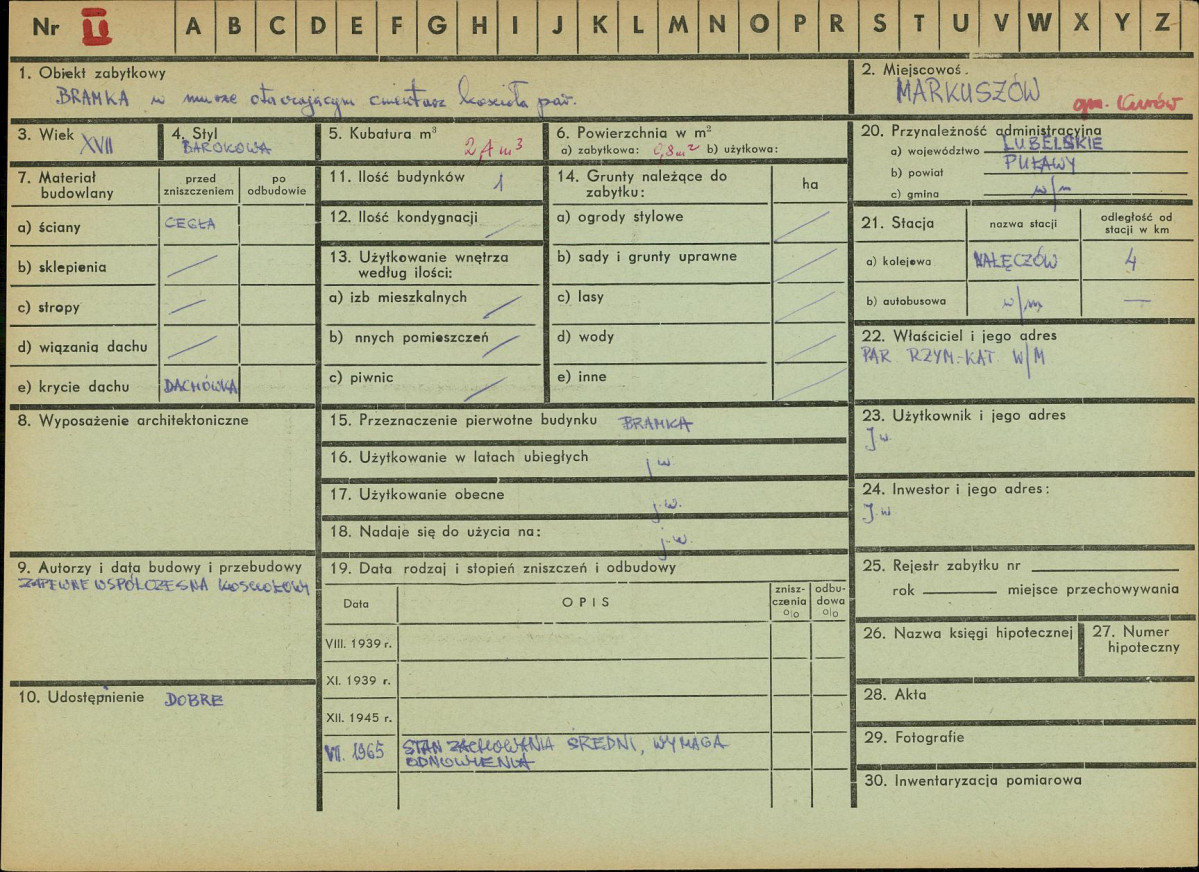 KZ - Karta zielona, skan nr 1