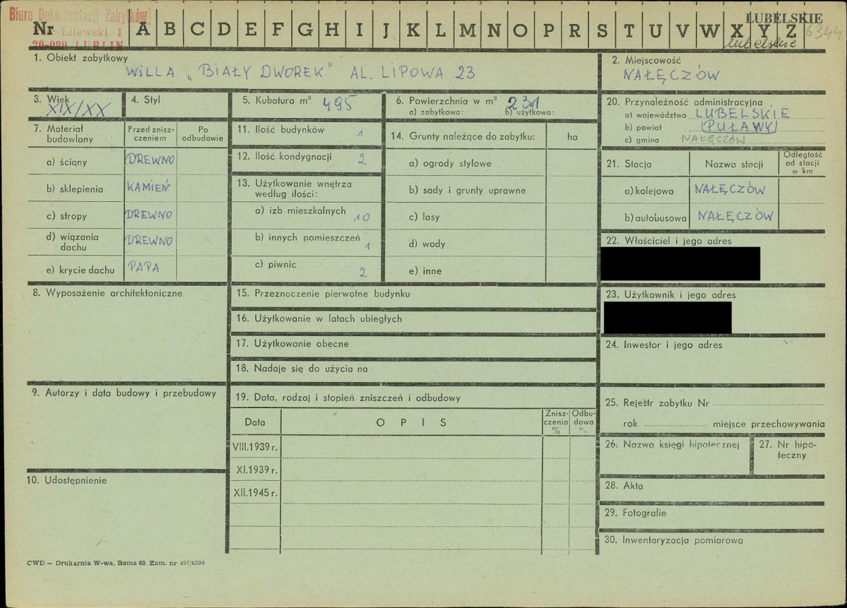 KZ - Karta zielona, skan nr 1