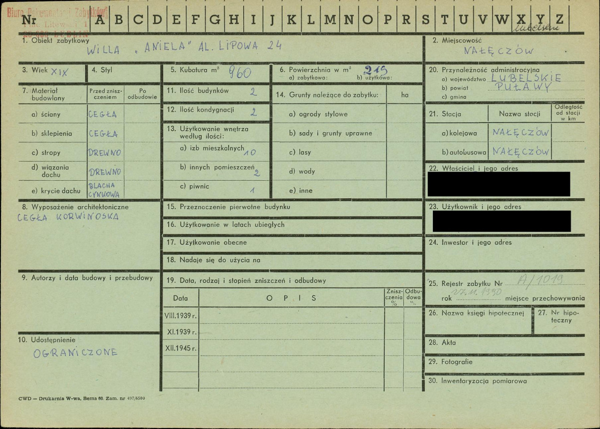 KZ - Karta zielona, skan nr 1