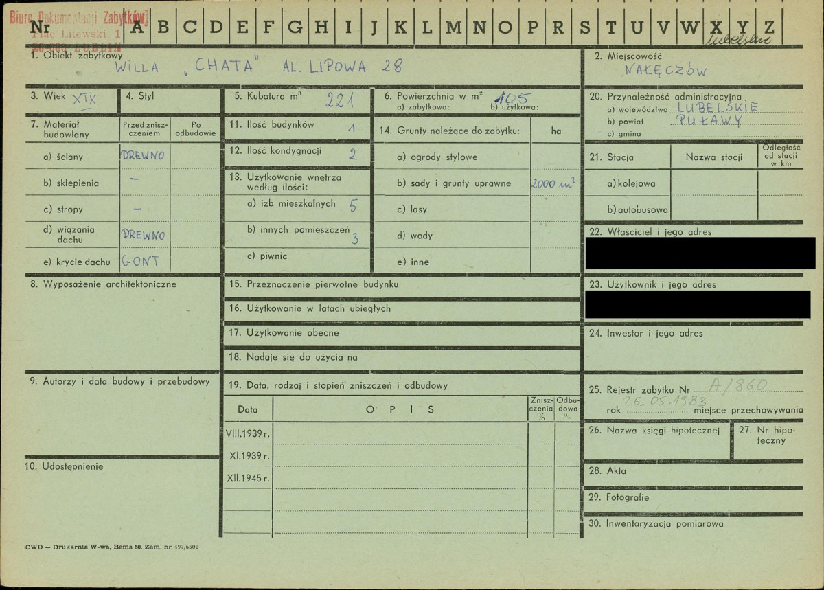 KZ - Karta zielona, skan nr 1