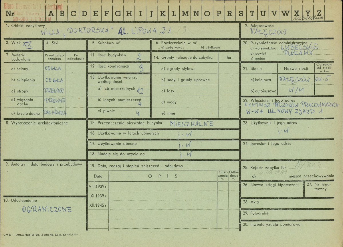 KZ - Karta zielona, skan nr 1