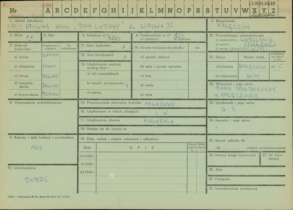 KZ - Karta zielona, skan nr 1