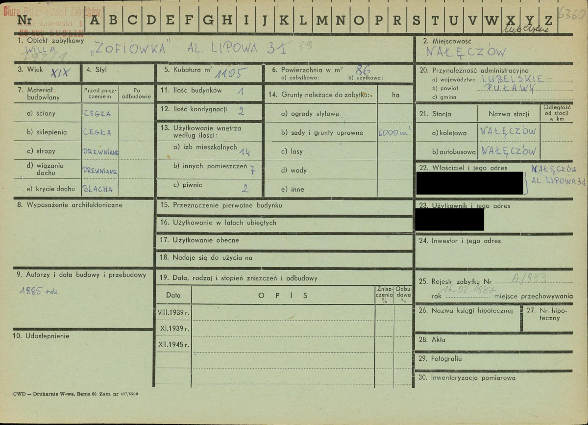 KZ - Karta zielona, skan nr 1