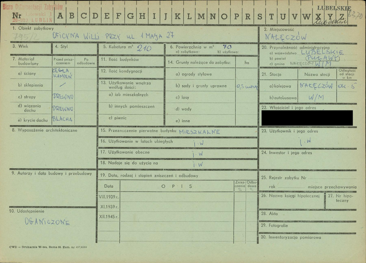 KZ - Karta zielona, skan nr 1