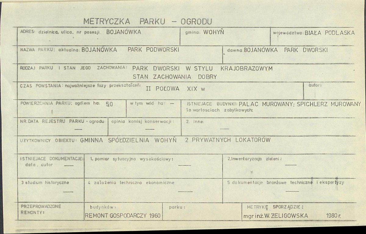 Ewidencja parkowa, skan nr 6
