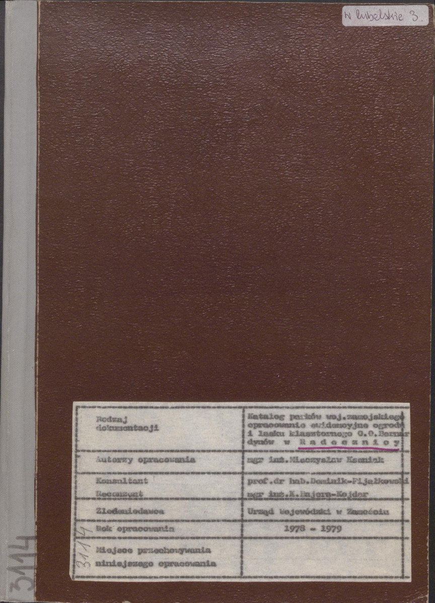 EP - Ewidencja parkowa, skan nr 1