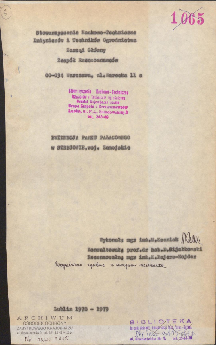 EP - Ewidencja parkowa, skan nr 6