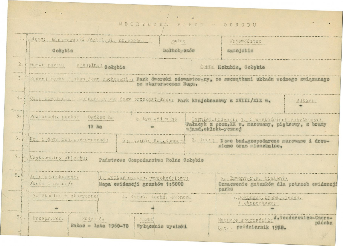 EP - Ewidencja parkowa, skan nr 6