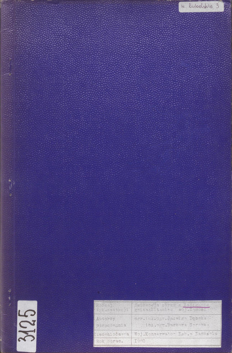 EP - Ewidencja parkowa, skan nr 1