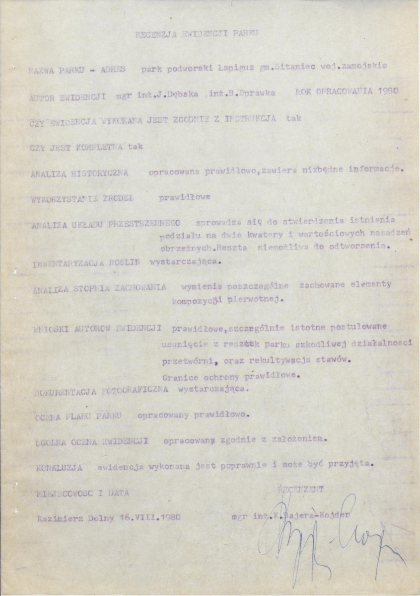 EP - Ewidencja parkowa, skan nr 6