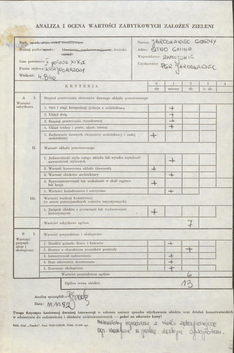 EP - Ewidencja parkowa, skan nr 3