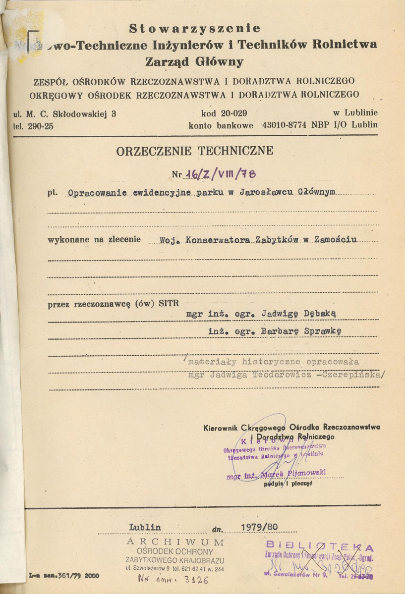 EP - Ewidencja parkowa, skan nr 4