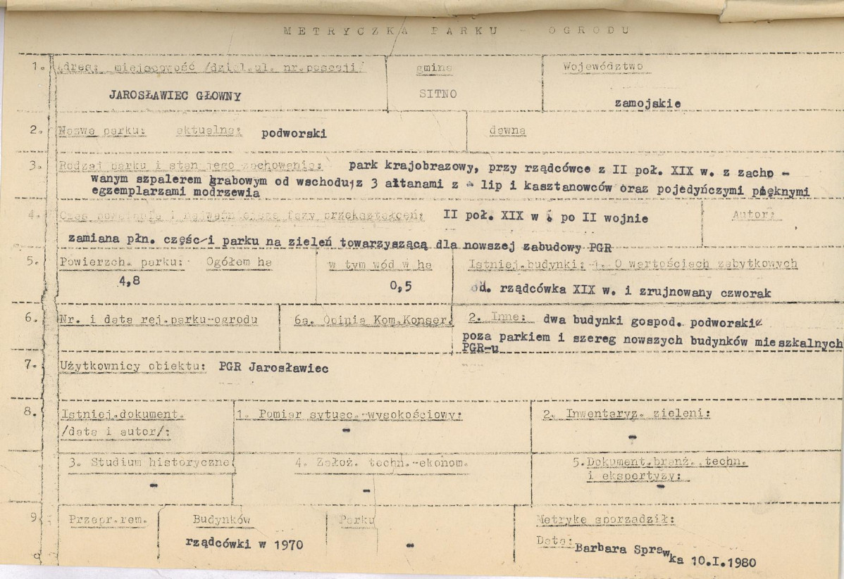 EP - Ewidencja parkowa, skan nr 6