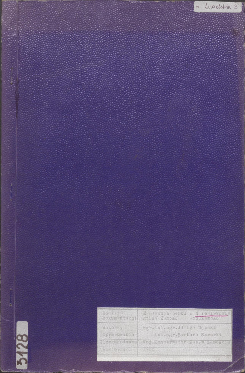 EP - Ewidencja parkowa, skan nr 1
