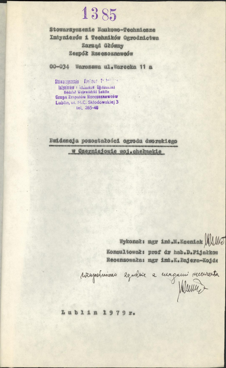 EP - Ewidencja parkowa, skan nr 5